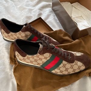 Gucci Men Suede Nylon Shoe